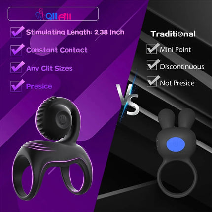 Vibrating Cock Ring Snail Vibe Clitoral Stimulator Penis Ring Sleeve Vibrator Couples Adult Sex Toys for Men Women