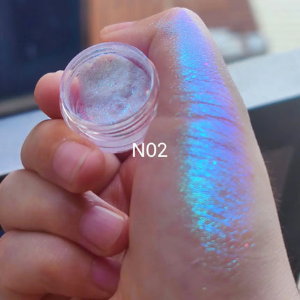 Colorful Chameleon Eyeshadow High Pigmented Multi Chrome Pigments Metallic Eye Shadow Pallete Eye Glitter Shiny Makeup Cosmetic