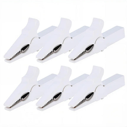 32A 55MM HV Alligator Clip for Banana Plug 4mm Multimeter Pen Cable Probes Crocodile Clip 6pcs Battery Test Clip
