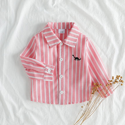 Spring Autumn Kids Baby Boys Clothes T-Shirt Toddler Striped Clothing Children Wears Infant Casual Blouse Clothes For 1-3Y