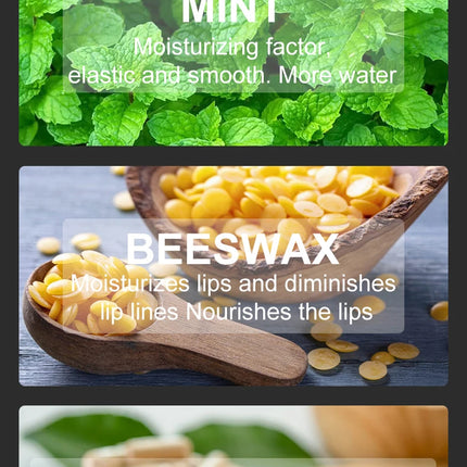Organic Honey Lip Balm Mint Flavor Eco Friendly Chapstick Shea Butter Lip Balm For Men