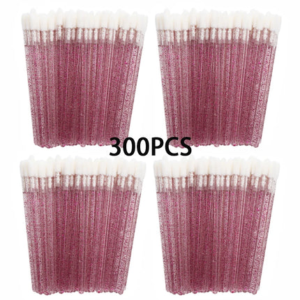Wholesale 100/300PCS Disposable Lip Makeup Brushes - Lipstick Applicator Wands,  Eyelash Extension Beauty Tools Accessories