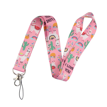 100 Designs Cute Art Lanyard for Keys Chain Badge Holder ID Credit Card Pass Hang Rope Lariat Mobile Phone Charm Accessories