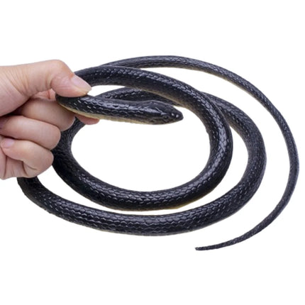 Large 1.23m Realistic Snake Teasing Friends Scary Artificial Serpent Rubber Stretchable Simulation Anaconda Kids Toy