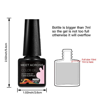 2pcs Pink Black Gel Nail Polish Set HEMA TPO FREE Semi Permanent Soak Off UV Gel Varnish Nail Supplies For Manicure DIY Nail Art
