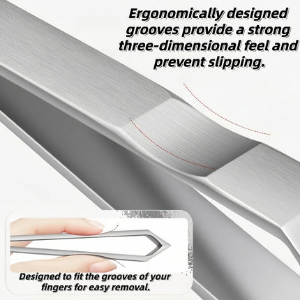 Stainless Steel Beard Mustache Trimmer Tweezers with Precision Tweezing for Facial Hair Grooming Professional & Use for Mustache