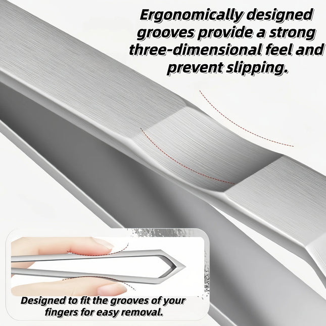 Stainless Steel Beard Mustache Trimmer Tweezers with Precision Tweezing for Facial Hair Grooming Professional & Personal Use