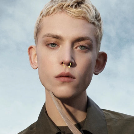 5pcs Stainless Steel Magnet Fake Nose Ring Hoop Fake Piercing Hoop Septum Rings For Women Fashion Gothic Rock Body Jewelry Gifts