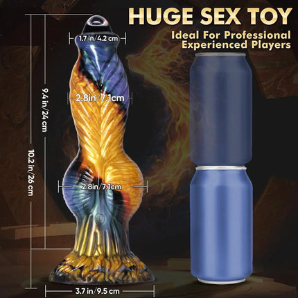 Thrusting Dragon Dildo Vibrator Sex Toys 10" 4IN1 Monster Remote Control Thick Dildo Suction Cup Dildo Anal Toys Adult Product
