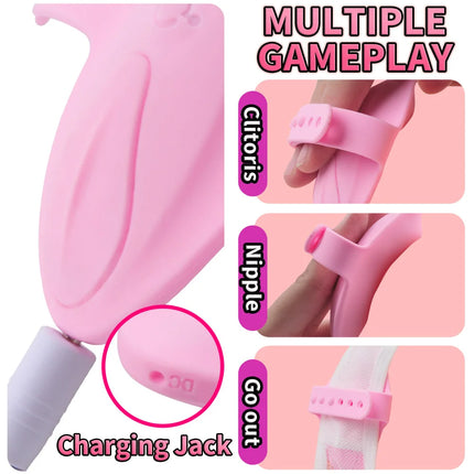 Wearable Vibrator Toy for Women Wireless Panty with Remote Control Bullet Sex Toy Vibrating Panties for Couples with Red Pink