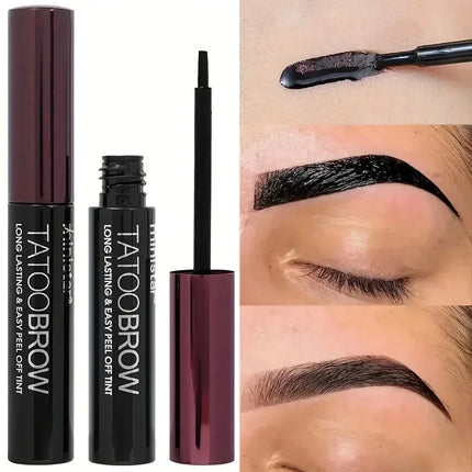 1PC Semi-Permanent Waterproof Transfer-Proof Eyebrow Gel Tint for Fuller Defined Brows Peel off Makeup