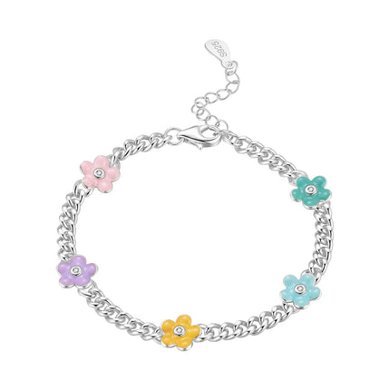 Original 925 Sterling Silver Butterfly Bracelet Zirconia Tennis Ball Women Fashion Simple Engagement Wedding Charm Jewelry Gift
