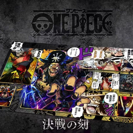 60*35cm Anime One Piece OPCG GAME Card PlayMat Comic Series New Four Emperors Teach Shankusu Buggy Luffy Chopper Collection Toys
