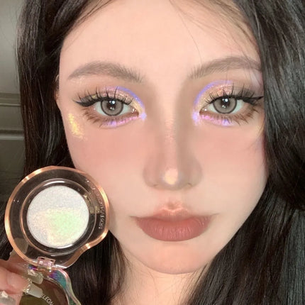 Romantic Beauty Iluminador Maquillaje Chameleon Highlighter Eye Palette High gloss Powder Body and Face Pearl Brightening
