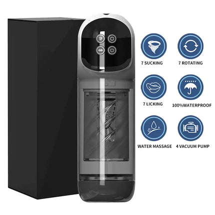 Automatic Male Masturbator Cup 7 Sucking Rotating Licking Modes Pocket Pussy Stroker Blowjob Penis Pump Sex Toys For Men