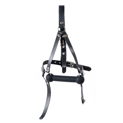 Adult Breathable Mouth Gag Adjustable Harness Strap Silicone Bone Mouth Gag Flirting Tongue Fixed Gag BDSM Games Sex Toy Bondage