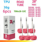 36g 700x18-32C 6pcs / 65mm with Patch Kit