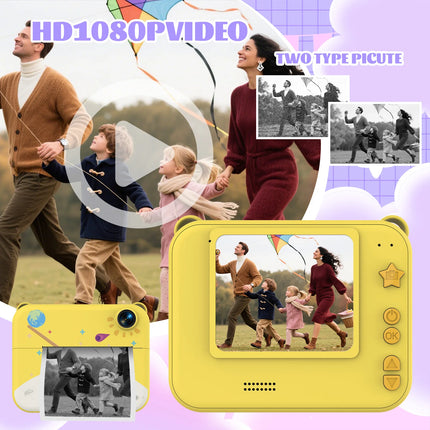 Digital Kids Instant Printing Camera Mini Thermal Photo Printer for Children Suitable for Photography Holiday Gift Camera Kids