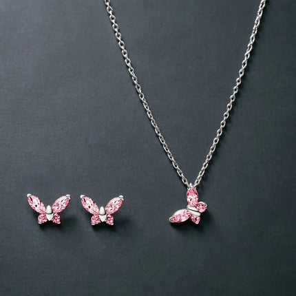 925 Silver Moon Earrings&Necklace Sets Infinity Heart Earring &Necklace S925 For Women Popular Engagement Jewelry Gift