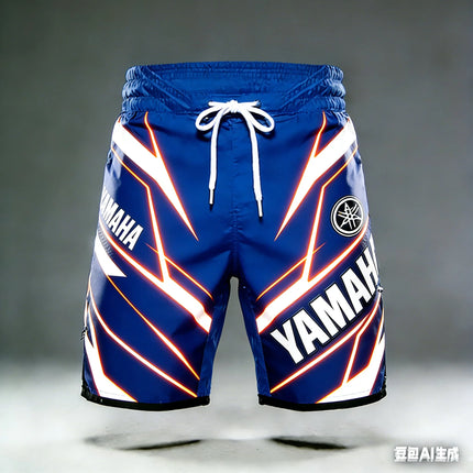 2026 Summer New Yamaha Classic Collection Fashion Sports Outdoor Fitness Shorts  Men Women Large Casual Motorcycle Riding Shorts