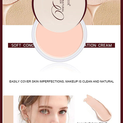 4Color Waterproof Full Coverage Concealer for Tattoos Scars Acne Marks Dark Circles Natural Finish Foundation for All Skin Tones