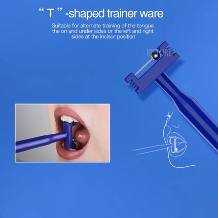 Chewing Teether Tube for Adult Kids Speech Therapy Autism Sensory Rehabilitation Lower jaw Tongue Muscle Trainer Talk Tools