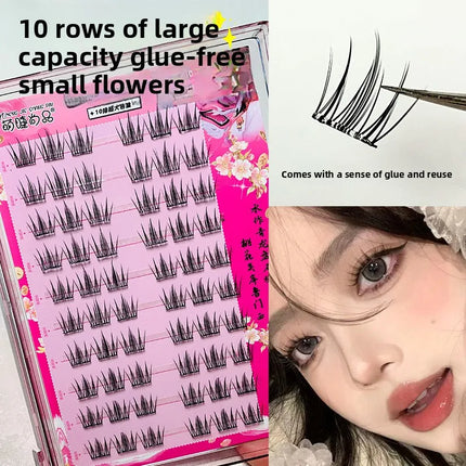 No Glue Needed False Eyelashes Lower Lashes Wispy Cat Eye Lashes Voluminous Fluffy Natural Look Daily Wear Easy to Apply