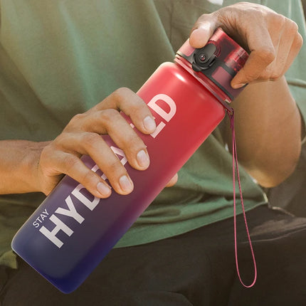 32oz Water Bottle Motivational Sport Water Bottle Leakproof Drinking Bottles Outdoor Sports Travel Kettle Drinking Water Bottle