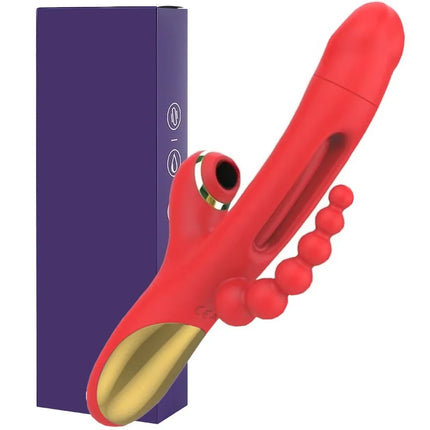 Telescopic Licking Dildo Vibrator 60°Rotating Female Clitoral Vaginal Anal Stimulation Massage Sex Toys for Women Couples