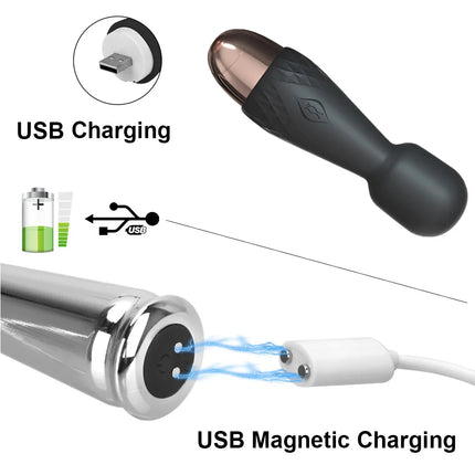 Silicone Metal Strong Vibrators for Women Nipple Clitoris Stimulator Vaginal Anal Plug Pocket Dildos Sex Toys Female Erotic Shop