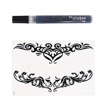 Flirting Body Washable SM Graffiti Pen Matching stickers for more fun, Sexy Sex Toys Adult With Flirting Body Shame Toys