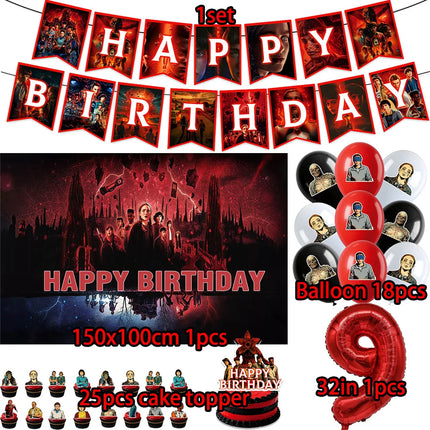 HOT Birthday Party Decorations Balloon Sets Disposable Party Plates Tablecloths Kids Birthday Gifts Baby Showers
