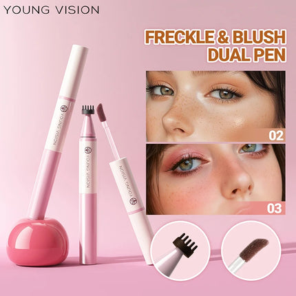 Double-headed Blush Freckle Stamp Pen Long-lasting Waterproof Natural Quick-drying Liquid Blusher French Freckle Makeup Tool