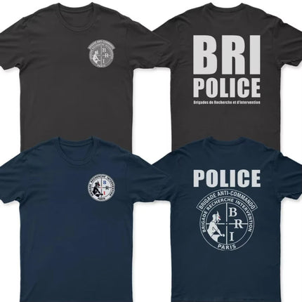 French Brigade Researche Intervention BRI Brigade Anti-commando T-Shirt 100% Cotton O-Neck Short Sleeve Casual Mens T-shirt