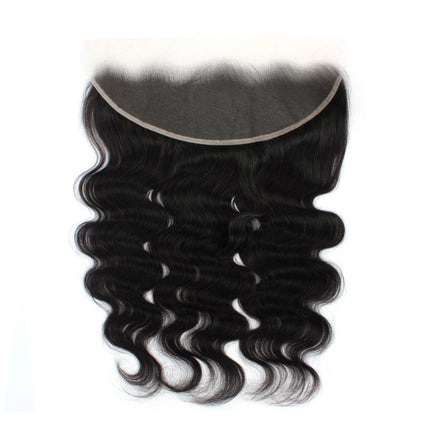 Black Closure13x4 Lace Preplucked Body Wave Closure 100% Human Hair Brazil Hair Nature Black For Woman