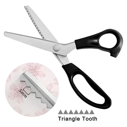 Tailor scissors Pinking Shears Zig Zag Sewing Cut Serrated Lace Scissors Sewing Accessories Fabric Scissors DIY Craf Sewing Tool