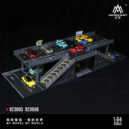 TimeMicro+MoreArt 1:64 Steel Frame Platform Stereoscopic Parking Space Scene Model