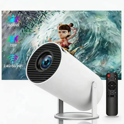 FOCABO Projector HY300 Pro 4K Android 11 Dual Wifi6 260ANSI Allwinner H713 BT5.0 1080P 1280*720P Home Cinema Outdoor Projetor