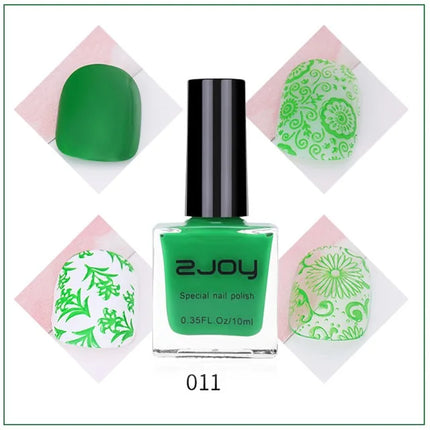 10g(Bottle) Tranfer Stamping Nail Polish-Stamping Plates Polish Stamping Gel Milti Color Painting Oil Lacquer Varnish 0.35FL.OZ