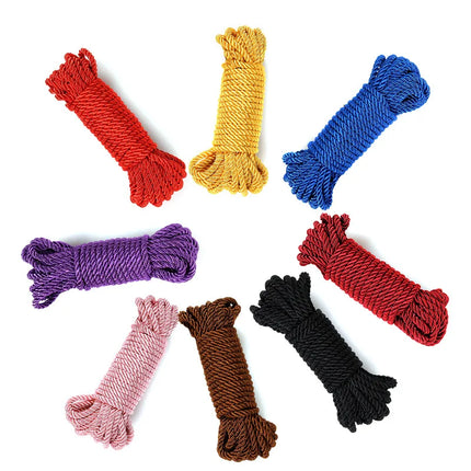 10M Soft BDSM Hemp Rope Comfortable Restraint Rope for Adult Role Play Cosplay Flirting Games Sensory Binding Tool for Couples