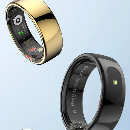 R08 Smart Ring with Charging Control Function Men Women Health Sleep Heart Rate Monitoring IP68 5ATM Waterproof Multi-sport Mode