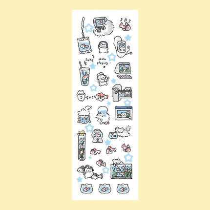 Cartoon Stickers Korean Cute Graffiti Style Rabbit Stickers Kawaii Cartoon Animal Stickers Hand Account Diary Scrapbook Stickers
