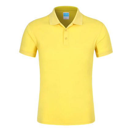 POLO shirt Men's Solid Color Short Sleeved top Team Clothing Customization Red Orange and Other Colors Customization