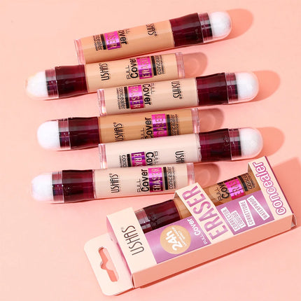 Sponge Head Concealer for Dark Circles, Tears, Freckles, Acne, Dark Circles, Pigmentation and Blemishes, Creating Natural Skin