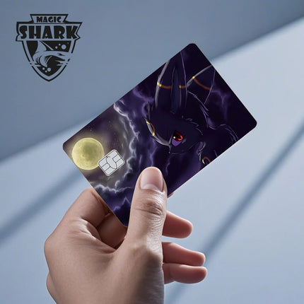 Maigc Shark Cute Pokemons Mewtwo Eevee Pikachu Gengar Sticker Film Cover for Debit Credit Card No Fade