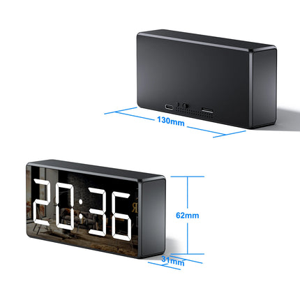 1080P HD WIFI Clock Camera 166degree Camera Micro CamIR Night View Alarm Camcorder Digital Watch Video Mini DVR Oculta Small Cam
