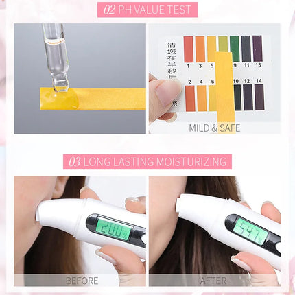 LAIKOU Sakura Face Serum Rose Essence Moisturizing Firming Brightening Smooth Skin Facial Skin Care Products 100ml