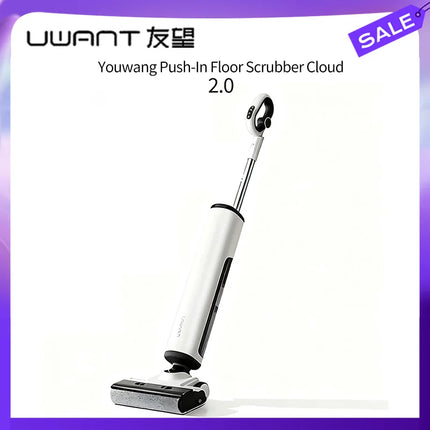 UWANT Wireless floor scrubber Cloud 2.0 Pro, 23000Pa Suction/Real-time Electrolytic Water Sterilization/Self-cleaning & Drying