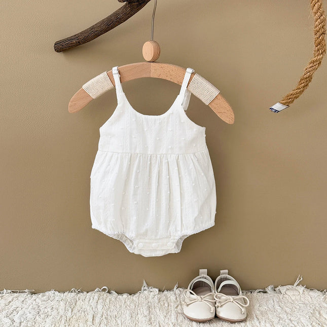 2025 Hot Selling Summer New Baby Clothes Fashion Jumpsuit Baby Girls Newborn Cute Princess Camisole Romper Children's Jumpsuit