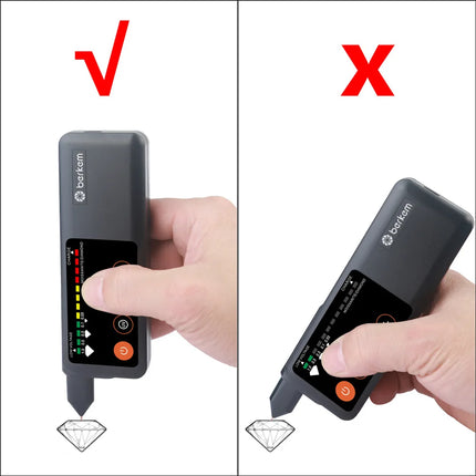 Type-C Rechargeable Diamond Test Pen Thermal Conductivity UV Hardness Stainless Steel Tool For Jade Jadeite Moissanite Crystal